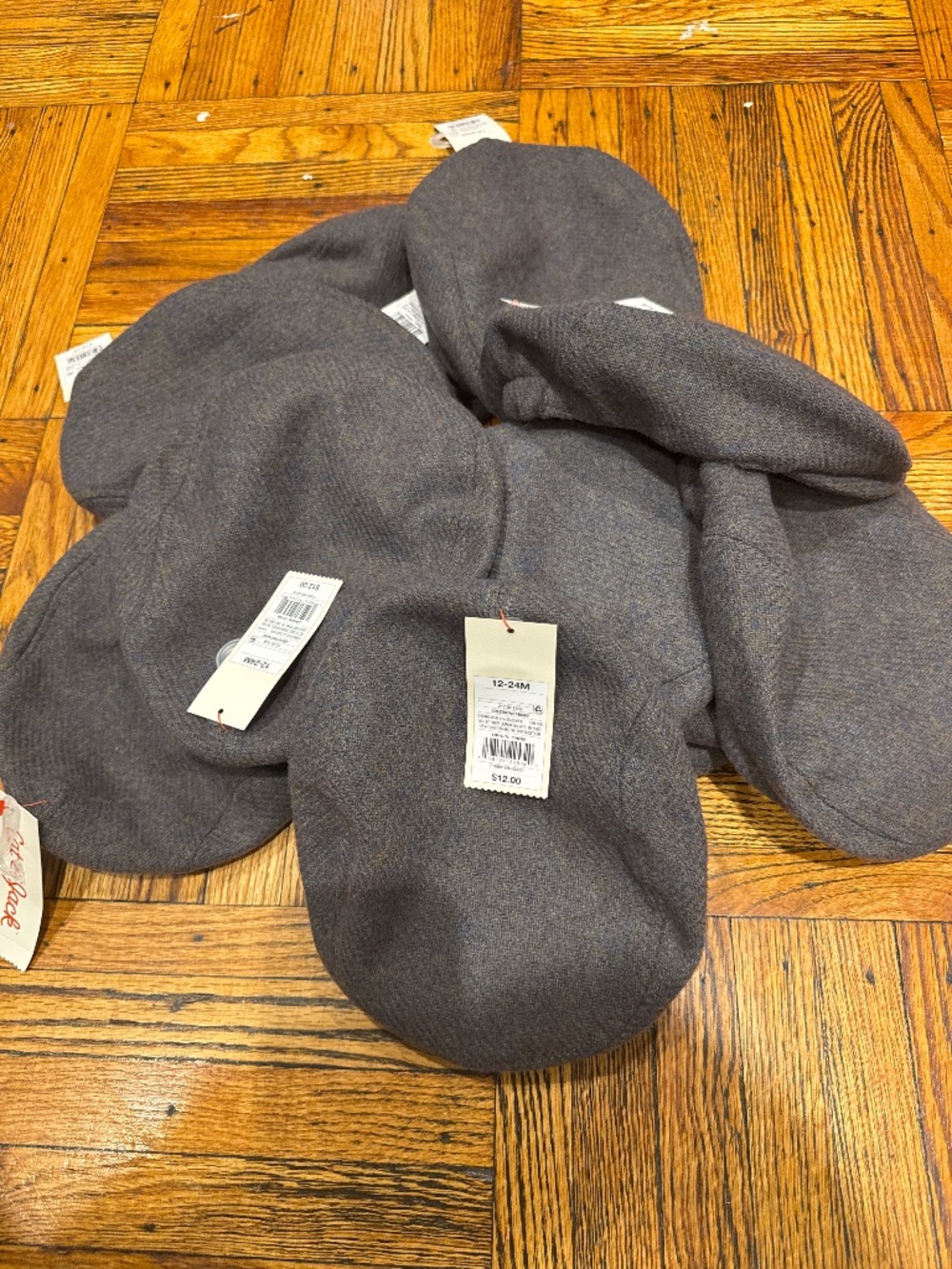 5- pack bundle Cat and Jack toddler wool hats